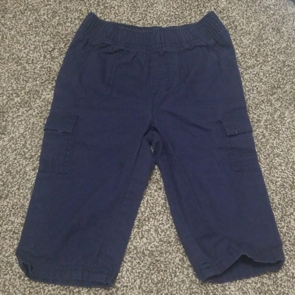 Navy blue toddler cargo pants